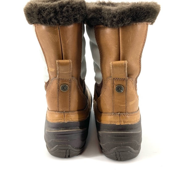 The North Face PrimaLoft Fur Trim White/Brown/Black Waterproof Boots - Picture 7 of 10